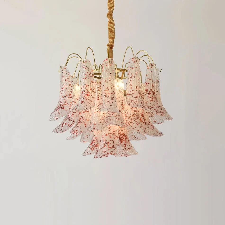 Colorful Murano-Style Glass Chandelier