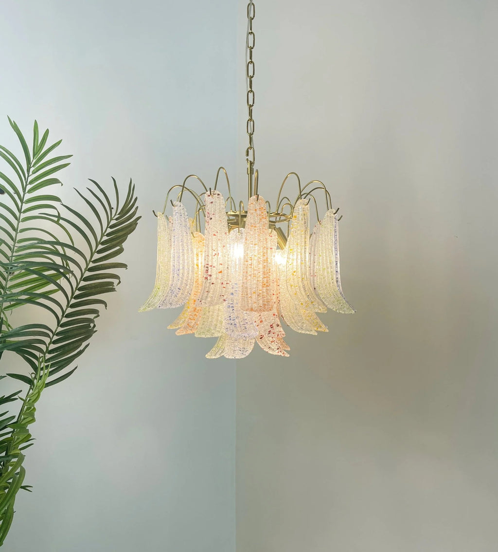 Colorful Murano-Style Glass Chandelier