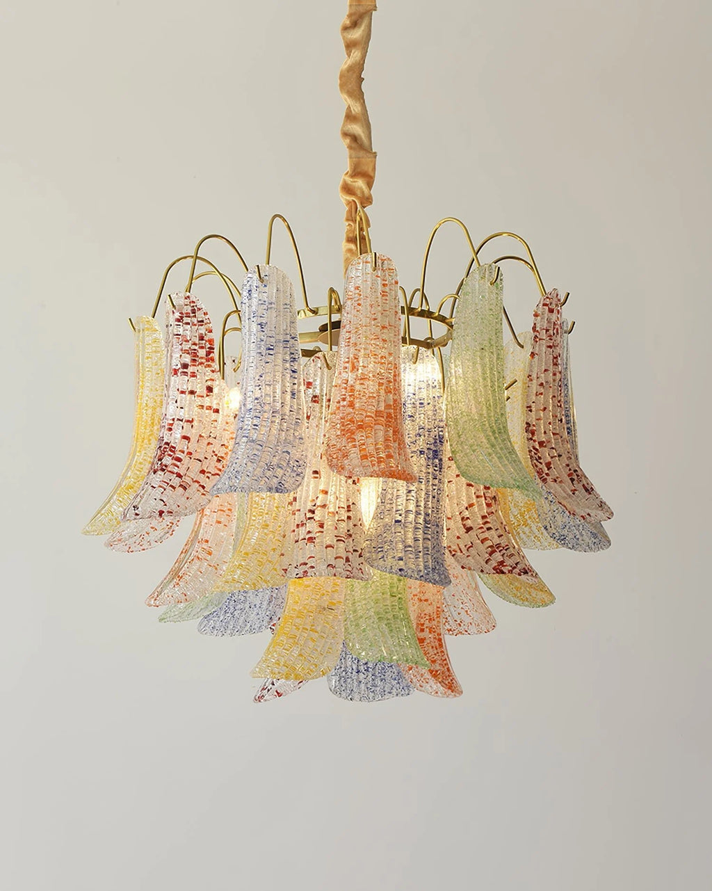 Colorful Murano-Style Glass Chandelier