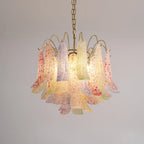 Colorful Murano-Style Glass Chandelier