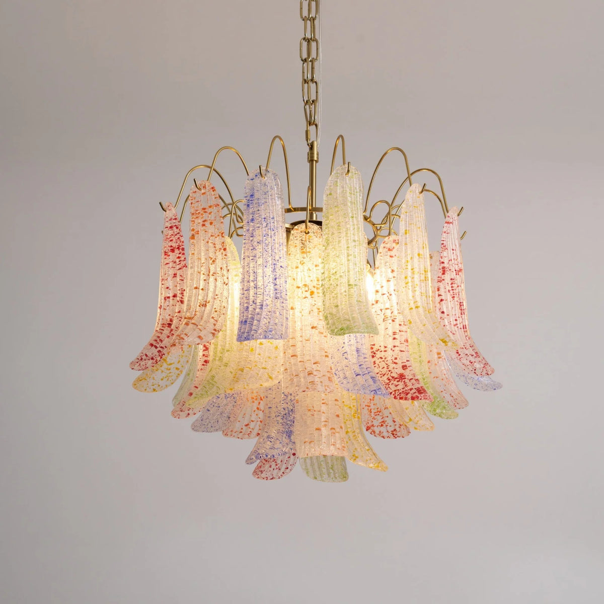 Colorful Murano-Style Glass Chandelier