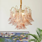 Colorful Murano-Style Glass Chandelier