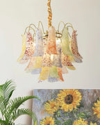 Colorful Murano-Style Glass Chandelier