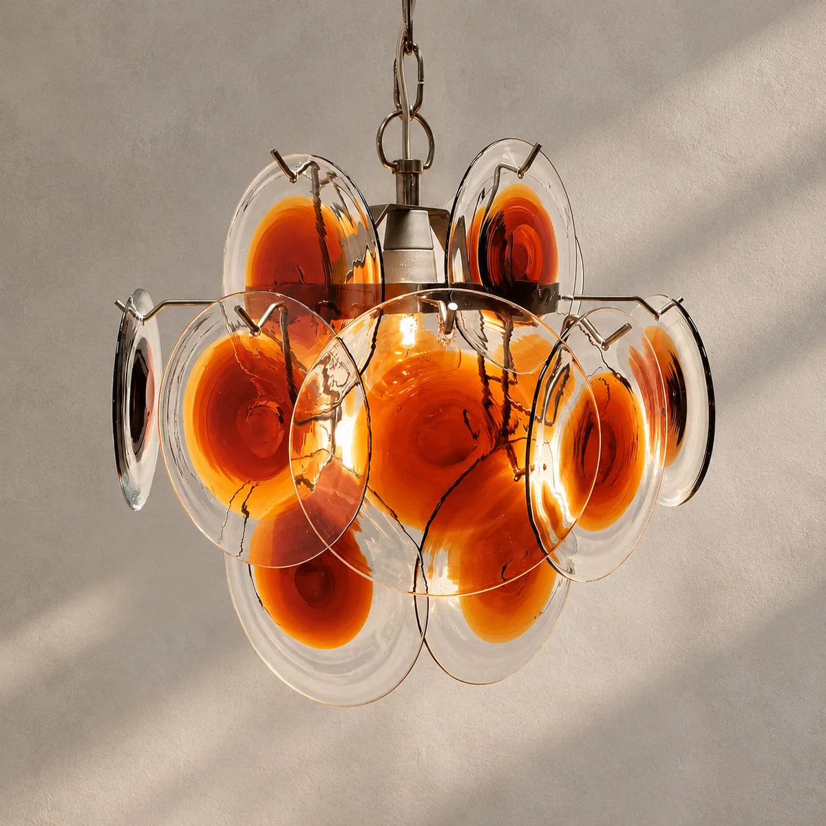 Vintage Murano-Style Glass Chandelier