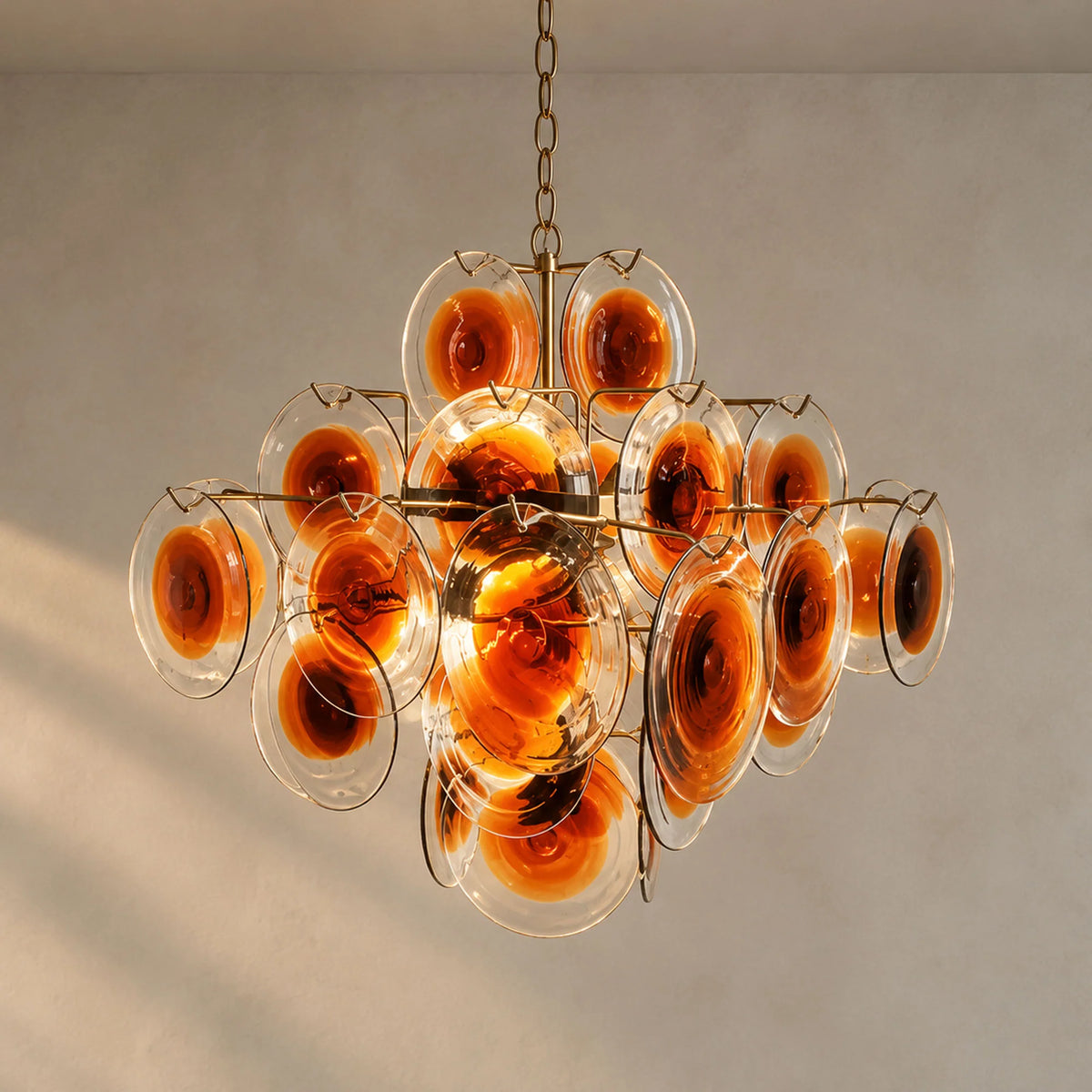 Vintage Murano-Style Glass Chandelier