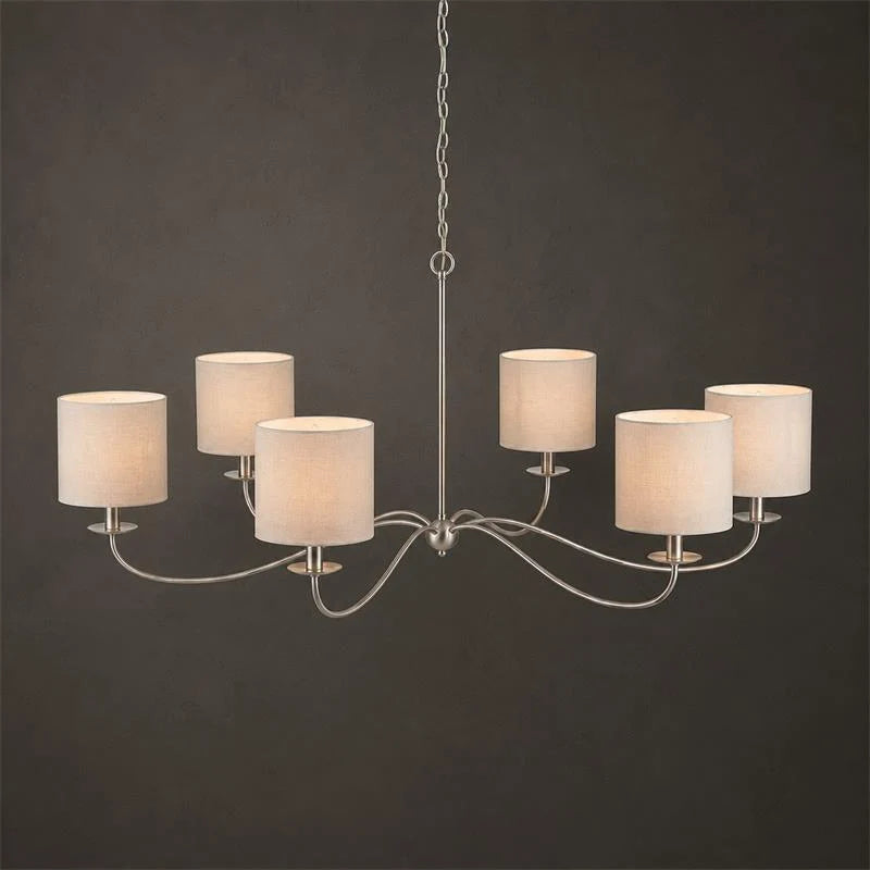 Crescent Wrought Iron Chandelier