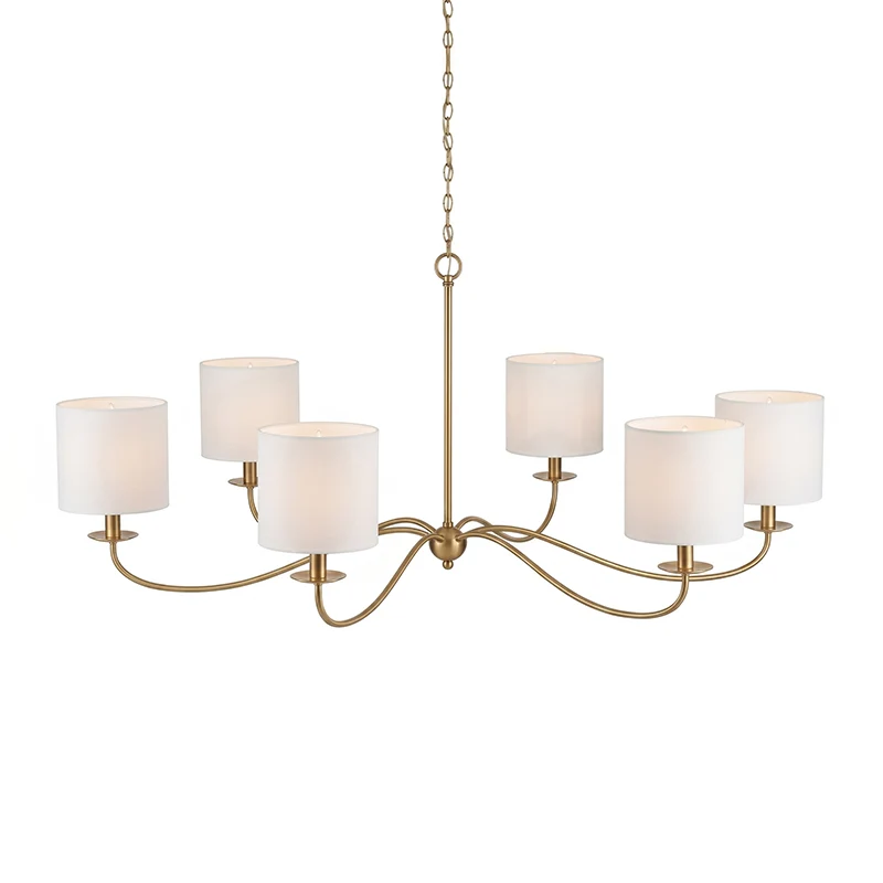 Crescent Wrought Iron Chandelier