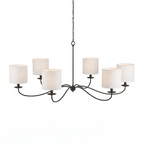 Crescent Wrought Iron Chandelier