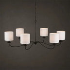 Crescent Wrought Iron Chandelier