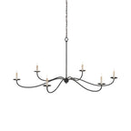Crescent Wrought Iron Chandelier
