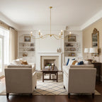 Crescent Wrought Iron Chandelier