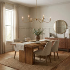 Crescent Wrought Iron Chandelier