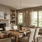 Crescent Wrought Iron Chandelier