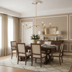 Crescent Wrought Iron Chandelier