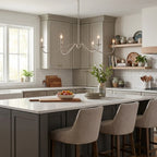 Crescent Wrought Iron Chandelier