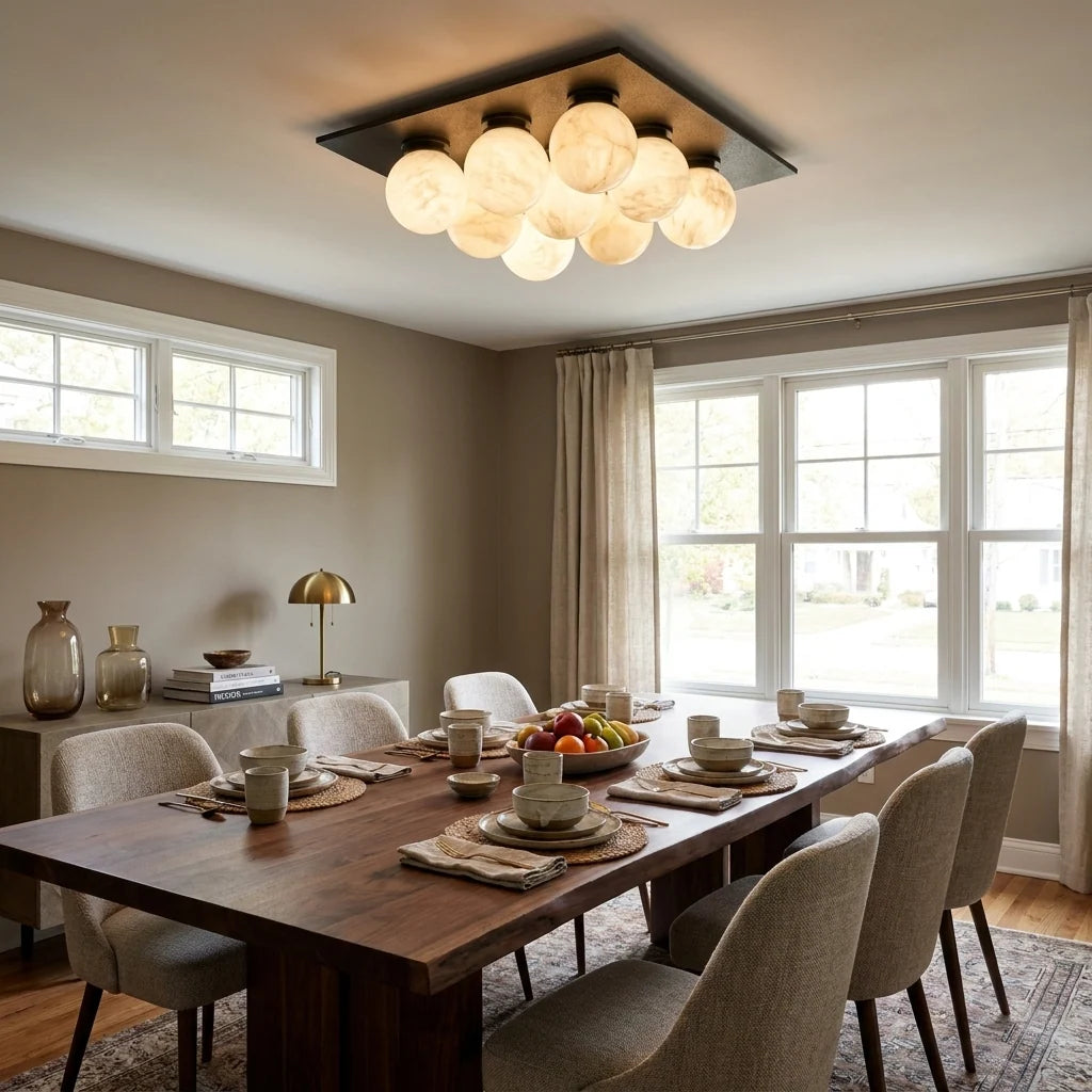 Cobble Alabaster Flush Mount