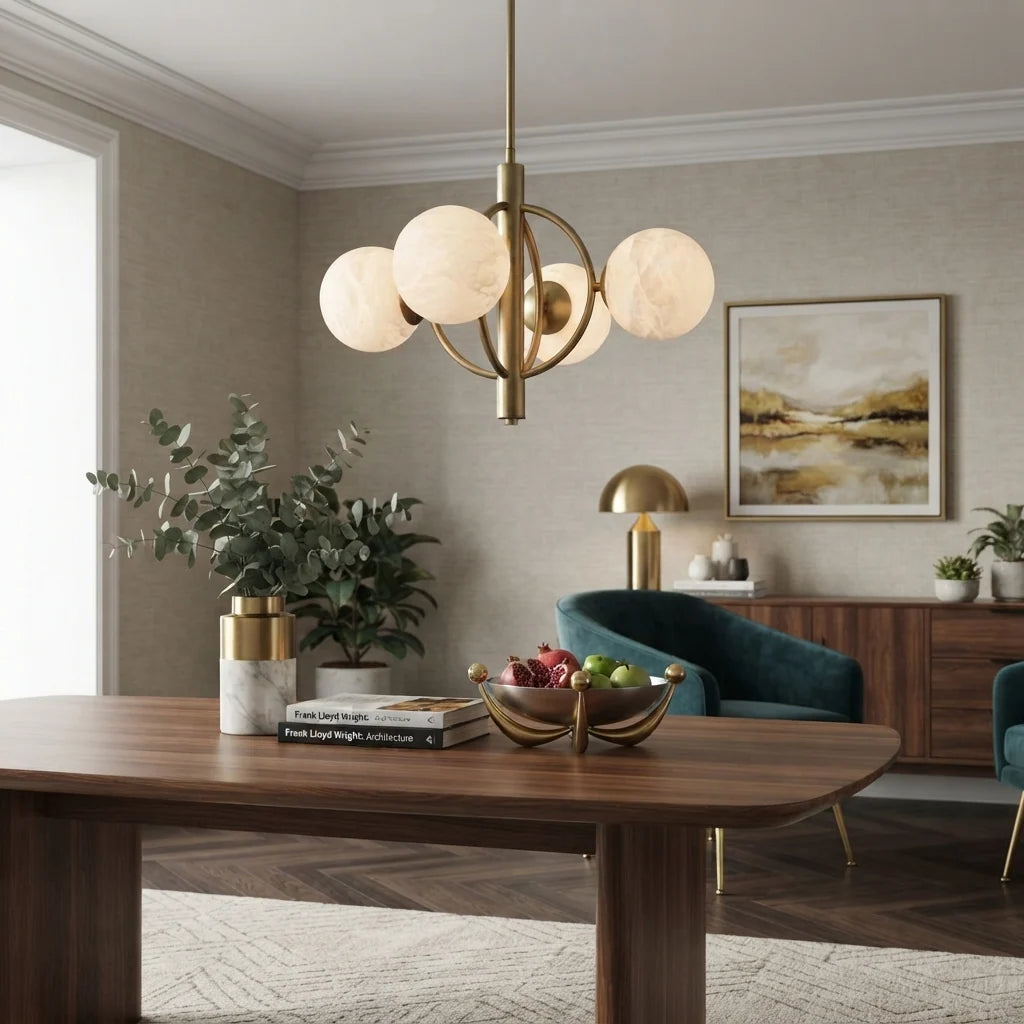 Orbit Alabaster Chandelier