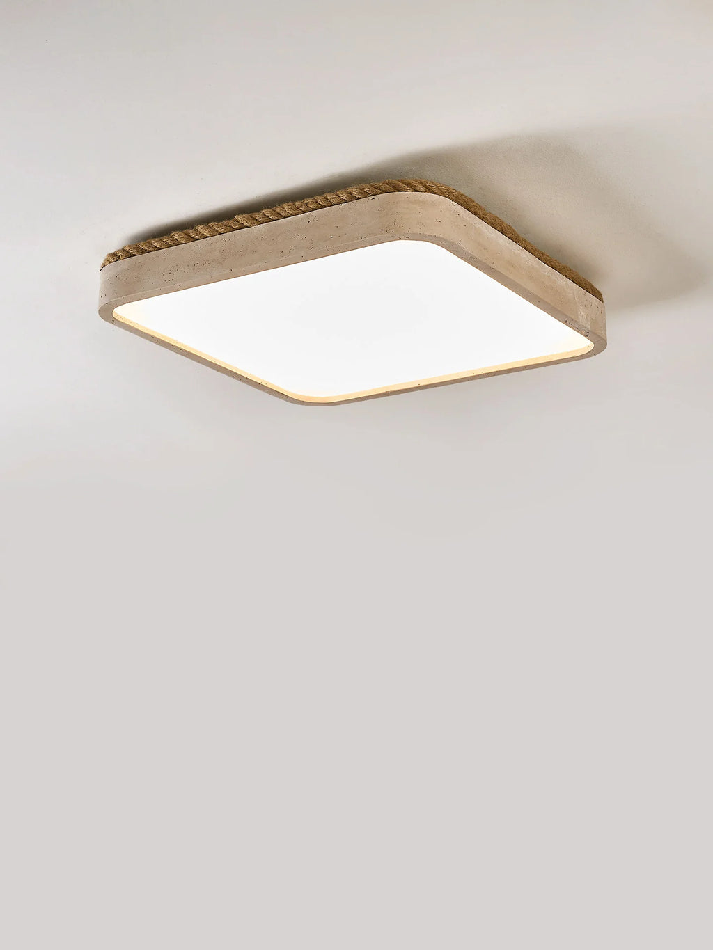 Casement Travertine Flush Mount Light