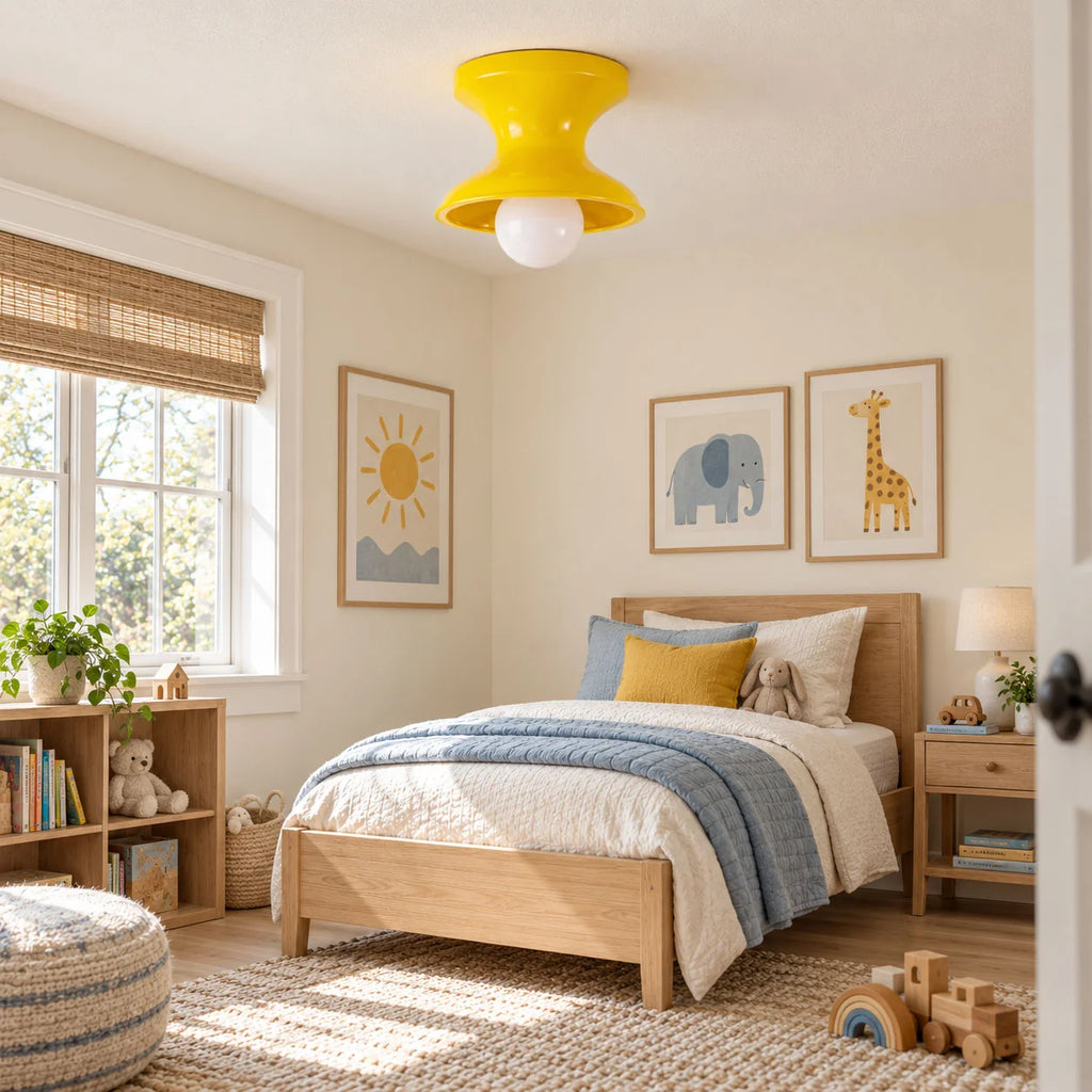 Bobbin Resin Flush Mount Light