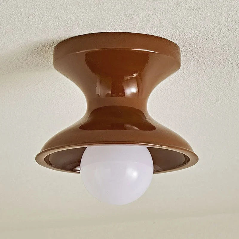 Bobbin Resin Flush Mount Light