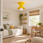 Bobbin Resin Flush Mount Light
