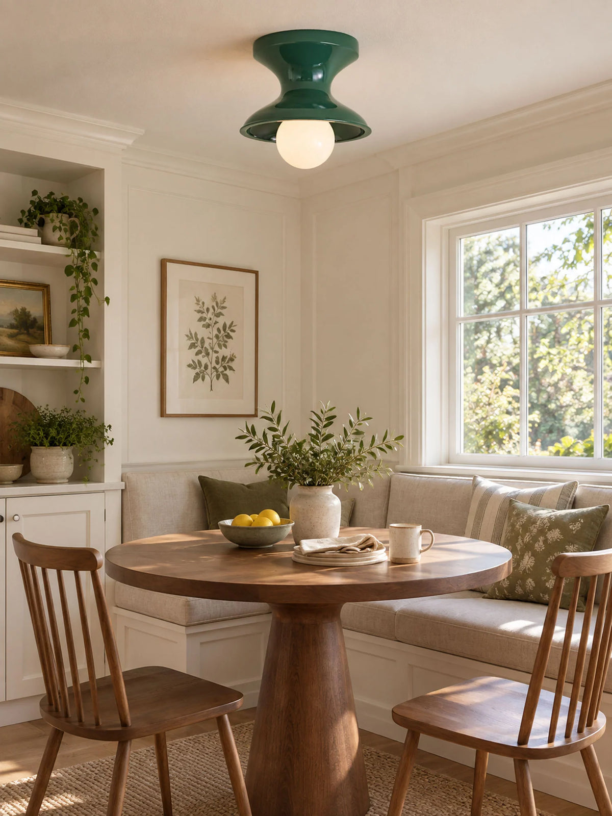 Bobbin Resin Flush Mount Light