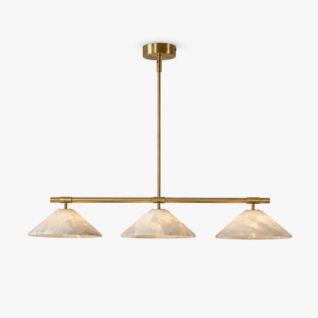 Ridgeline Alabaster Linear Chandelier