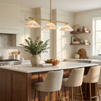 Ridgeline Alabaster Linear Chandelier