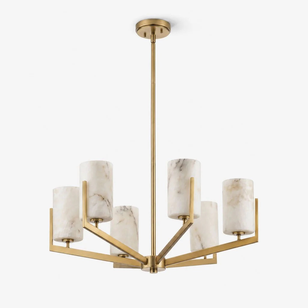 Marlowe Alabaster Star Chandelier