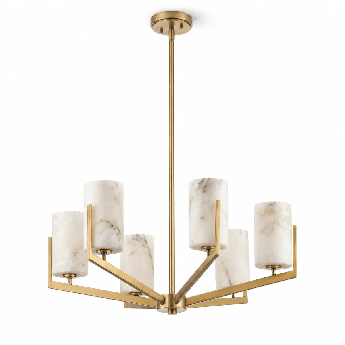 Marlowe Alabaster Star Chandelier