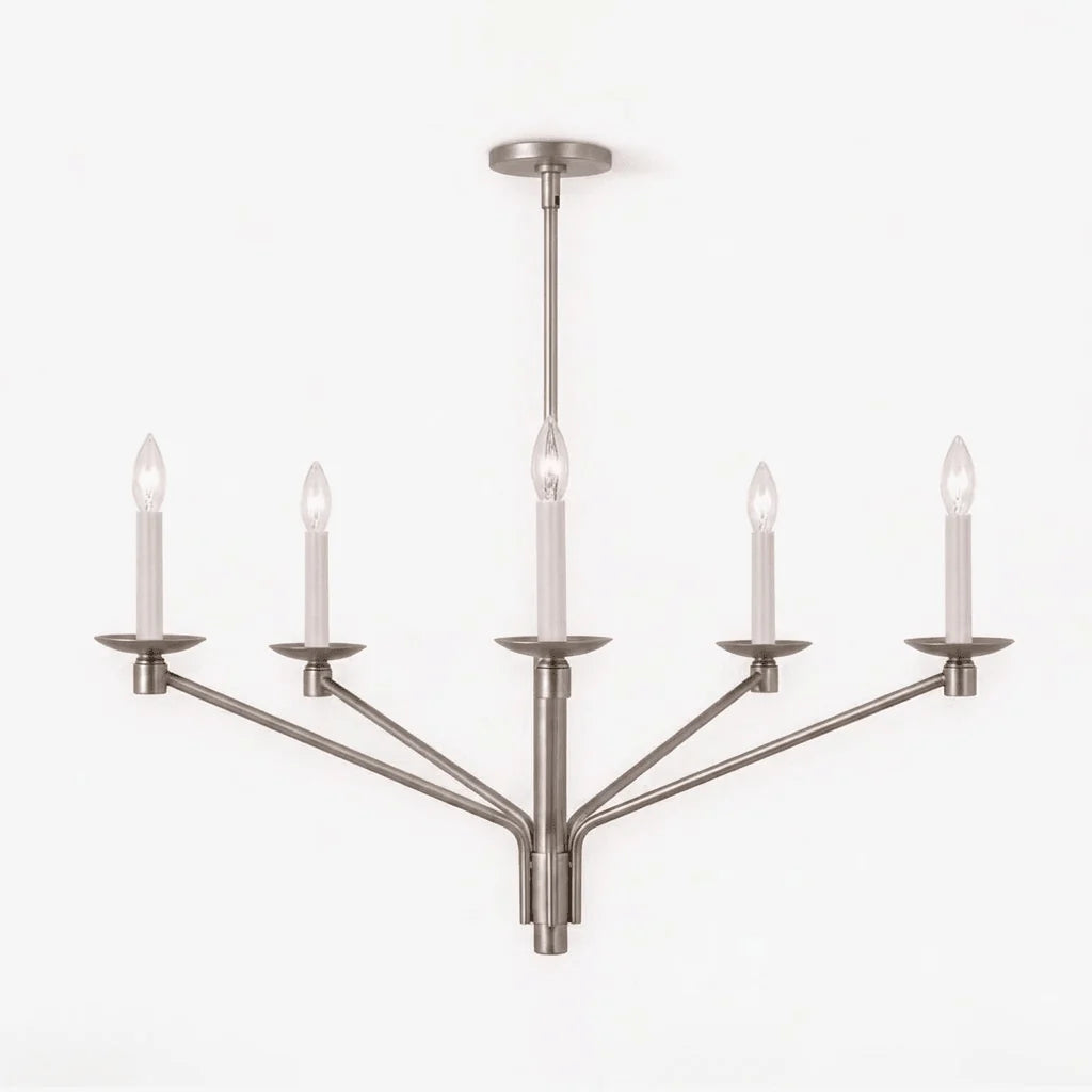 Vesper Brass Candlestick Chandelier