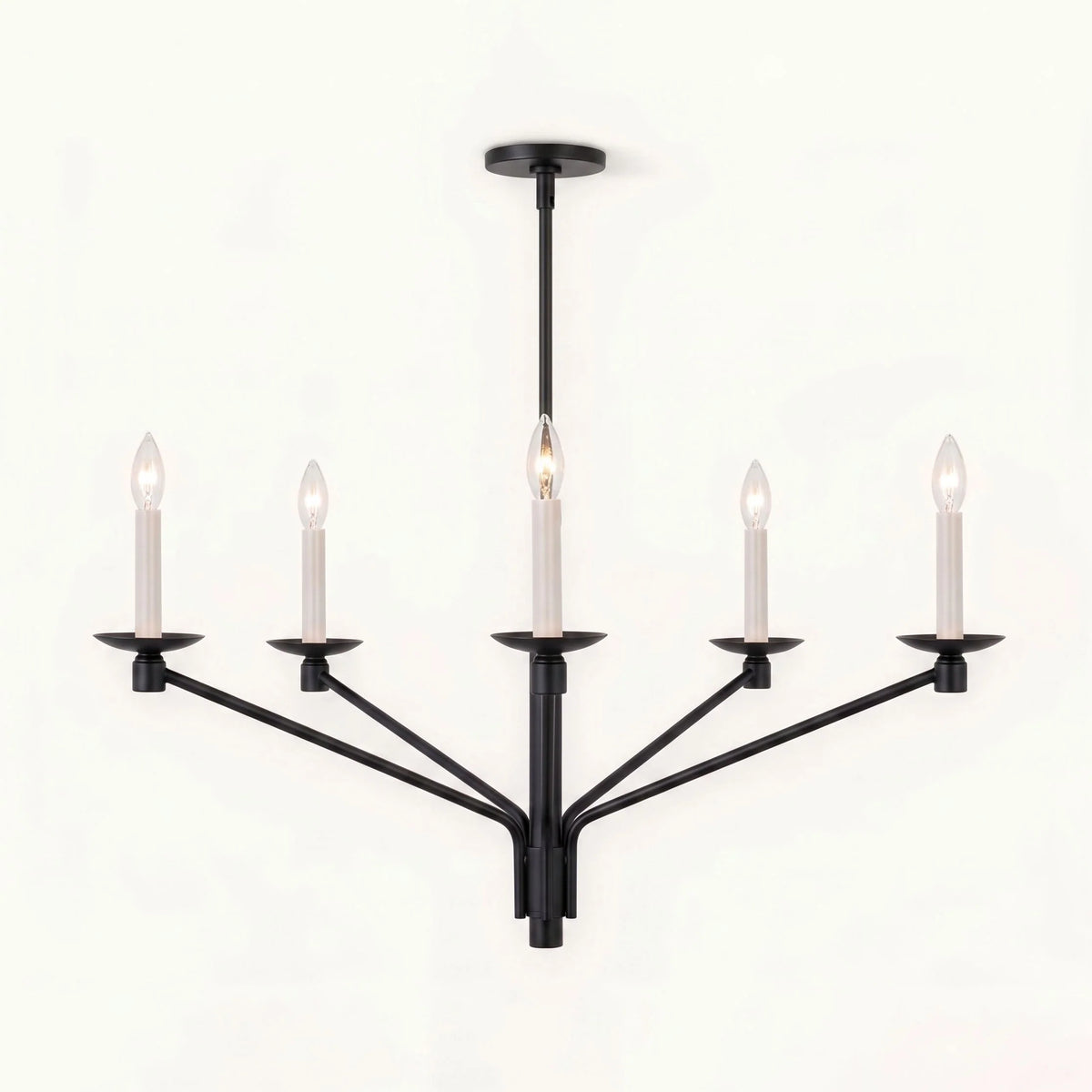 Vesper Brass Candlestick Chandelier