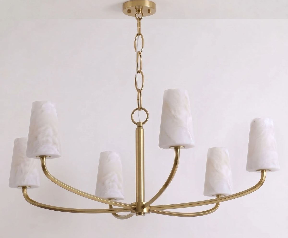 Osier Alabaster Chandelier