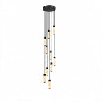 Helix Alabaster Column Chandelier