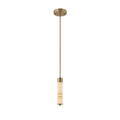 Helix Alabaster Column Chandelier