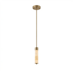 Helix Alabaster Column Chandelier