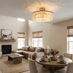 Sorrel Alabaster Disc Chandelier
