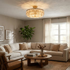 Sorrel Alabaster Disc Chandelier