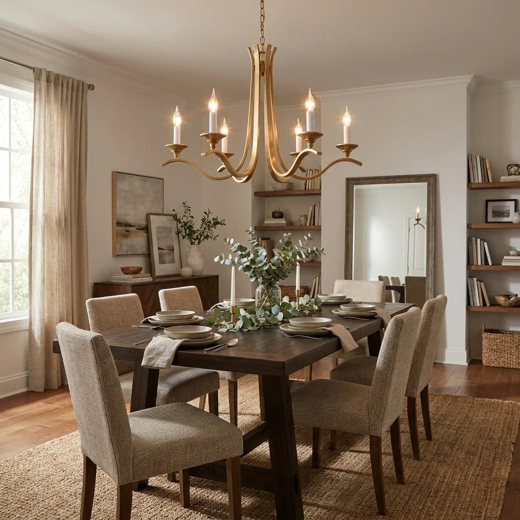 Winslow Wave Arm Chandelier