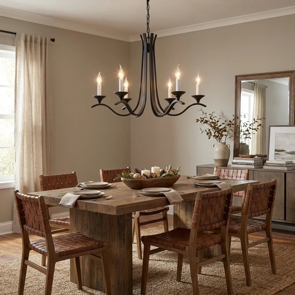 Winslow Wave Arm Chandelier