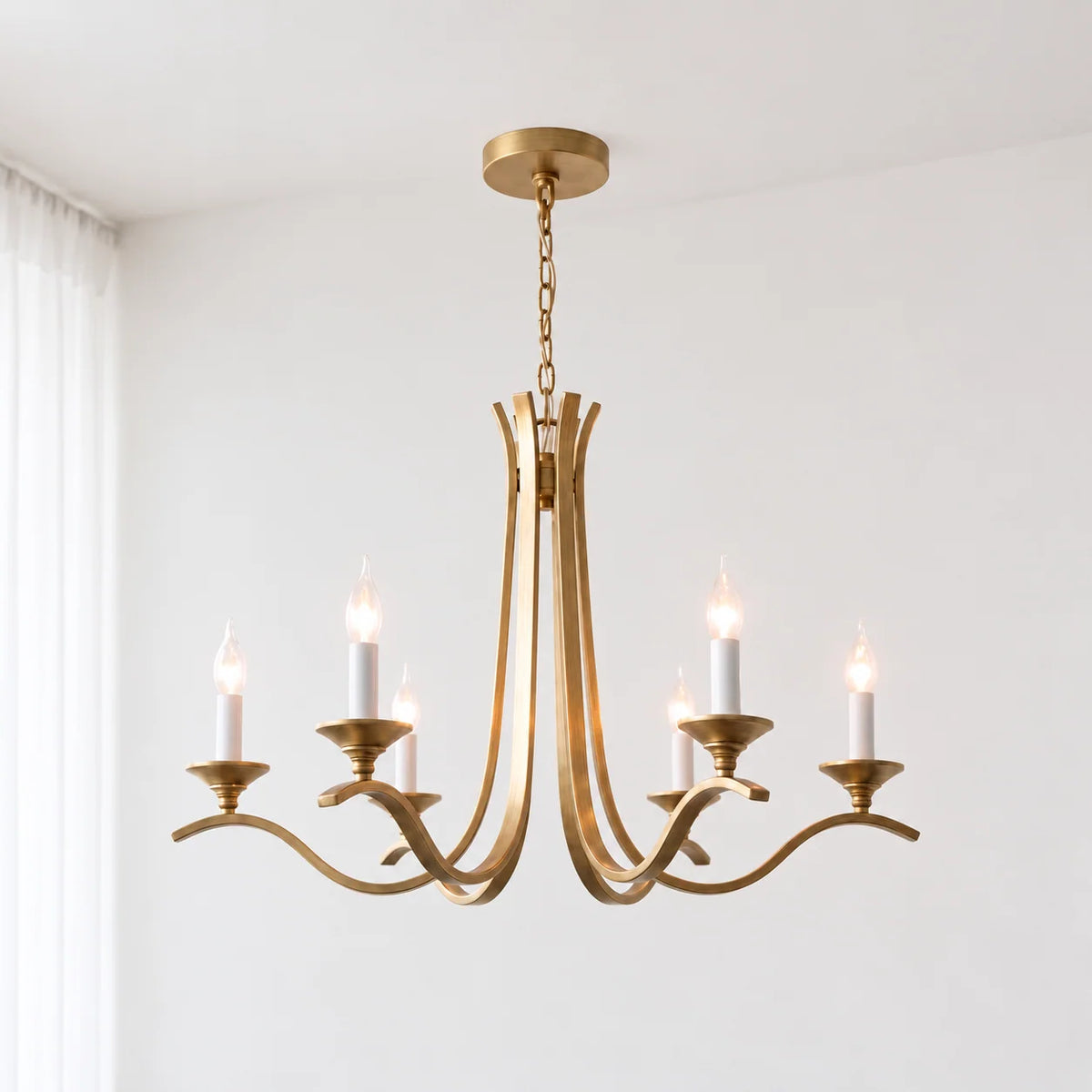 Winslow Wave Arm Chandelier