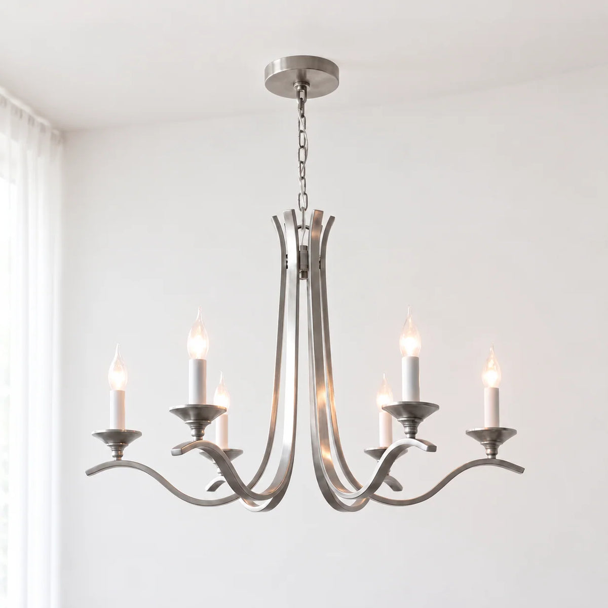 Winslow Wave Arm Chandelier