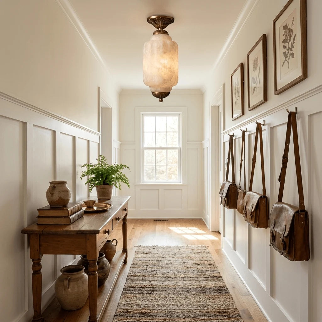 Windsor Alabaster Flush Mount Light