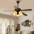 Brielle Vintage Ceiling Fan Light