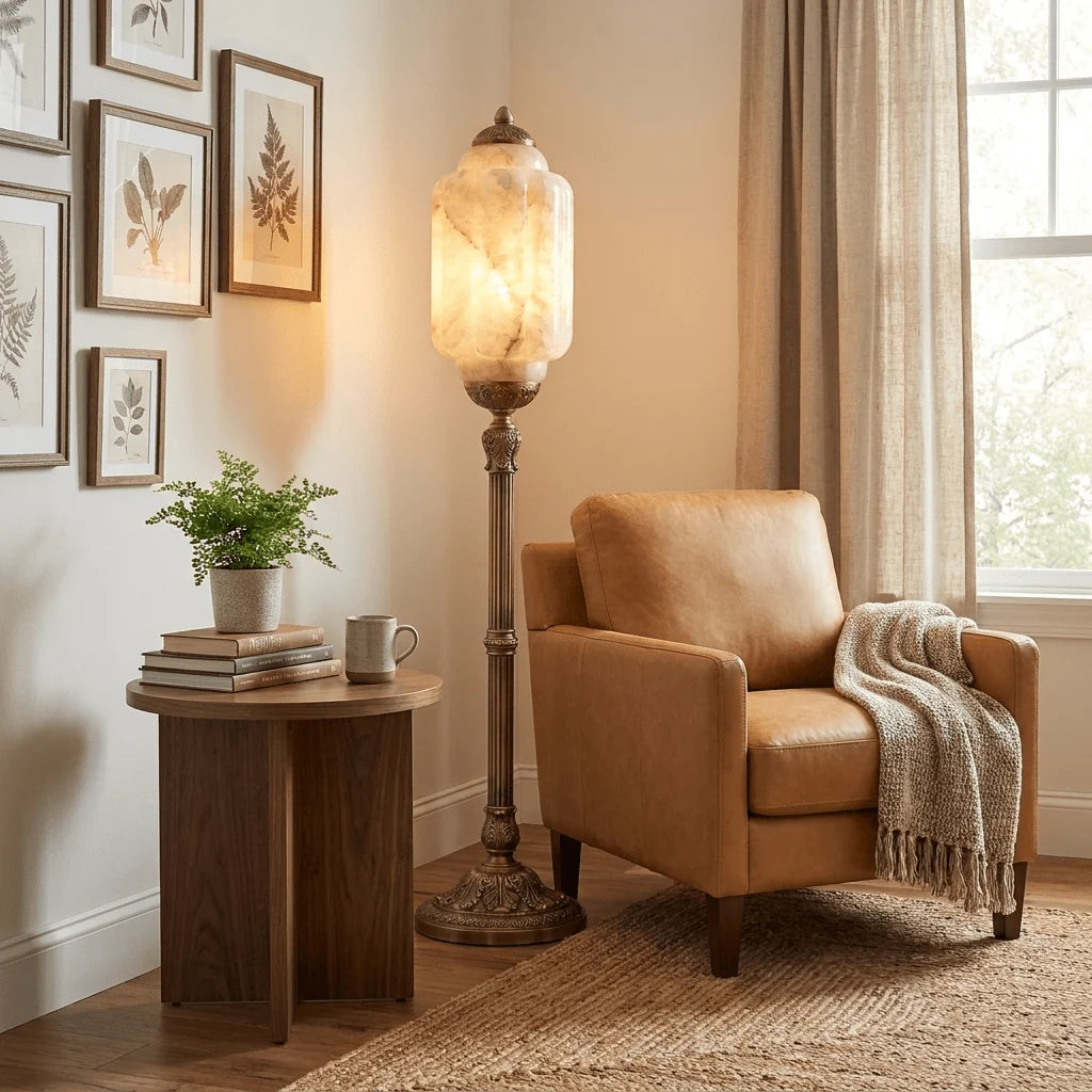 Windsor Alabaster Floor Lamp