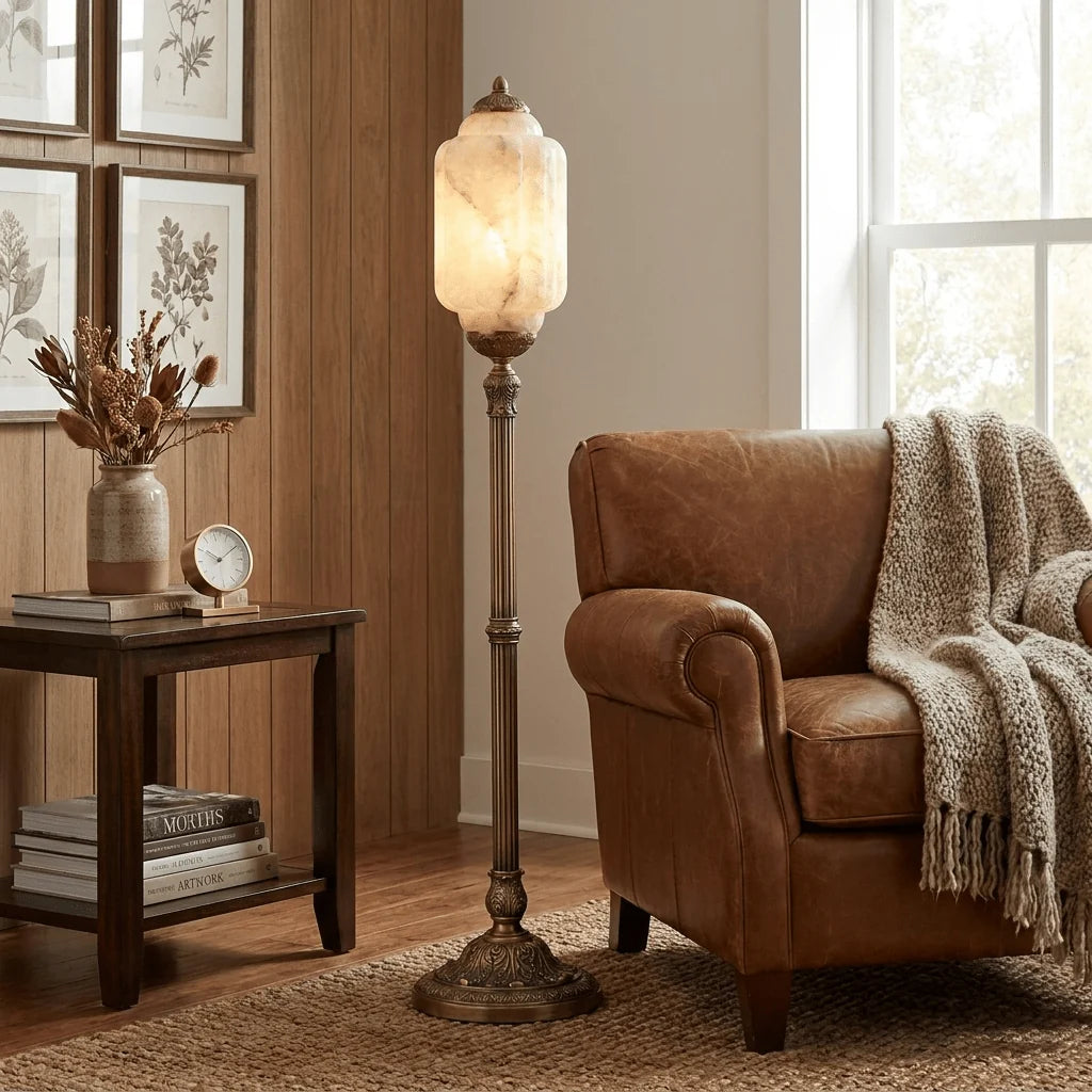 Windsor Alabaster Floor Lamp