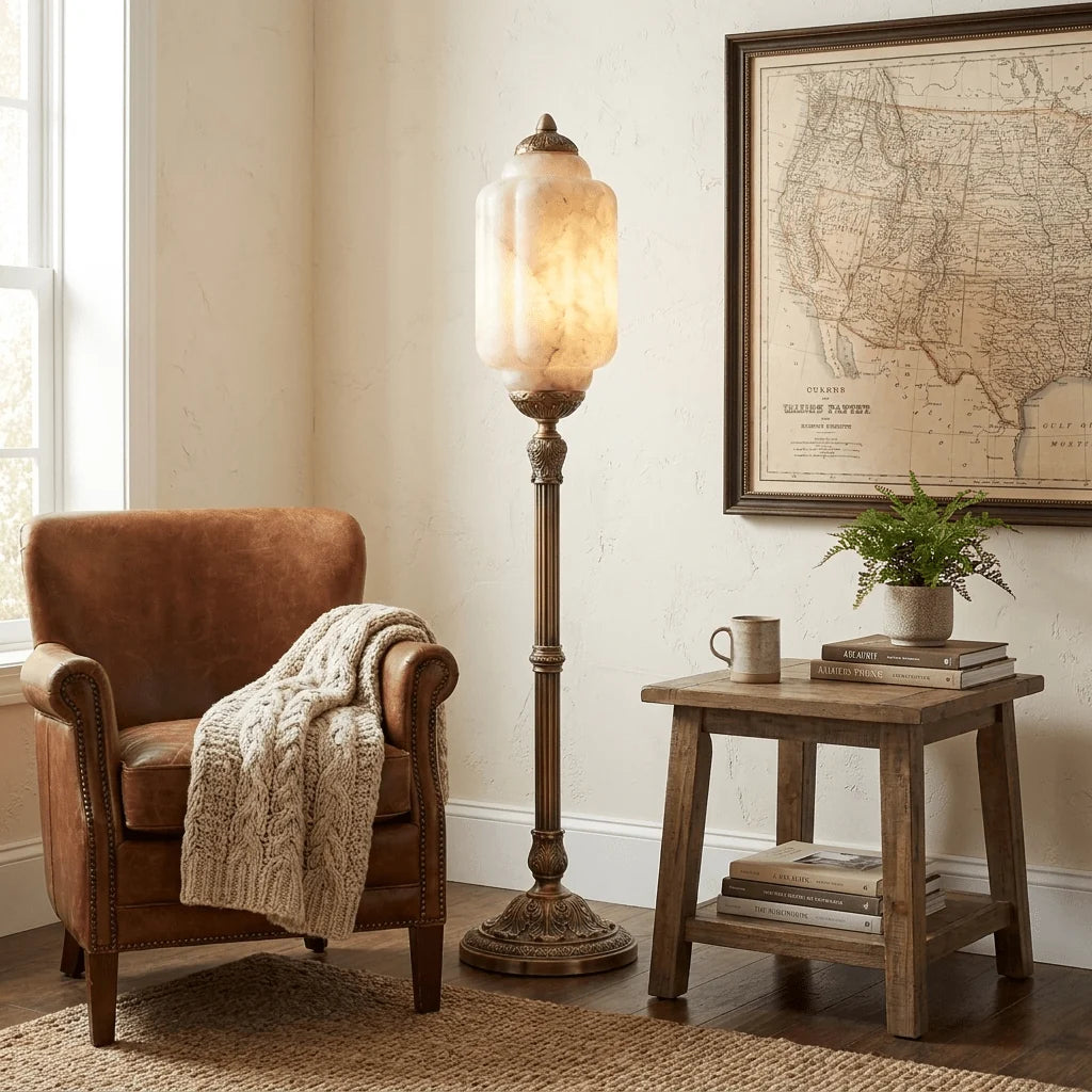 Windsor Alabaster Floor Lamp