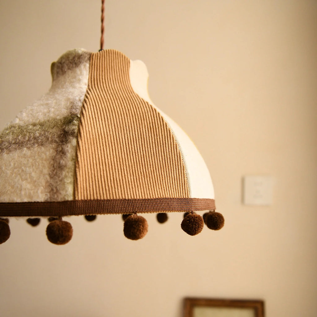 Clover Pom-Pom Trim Pendant Light