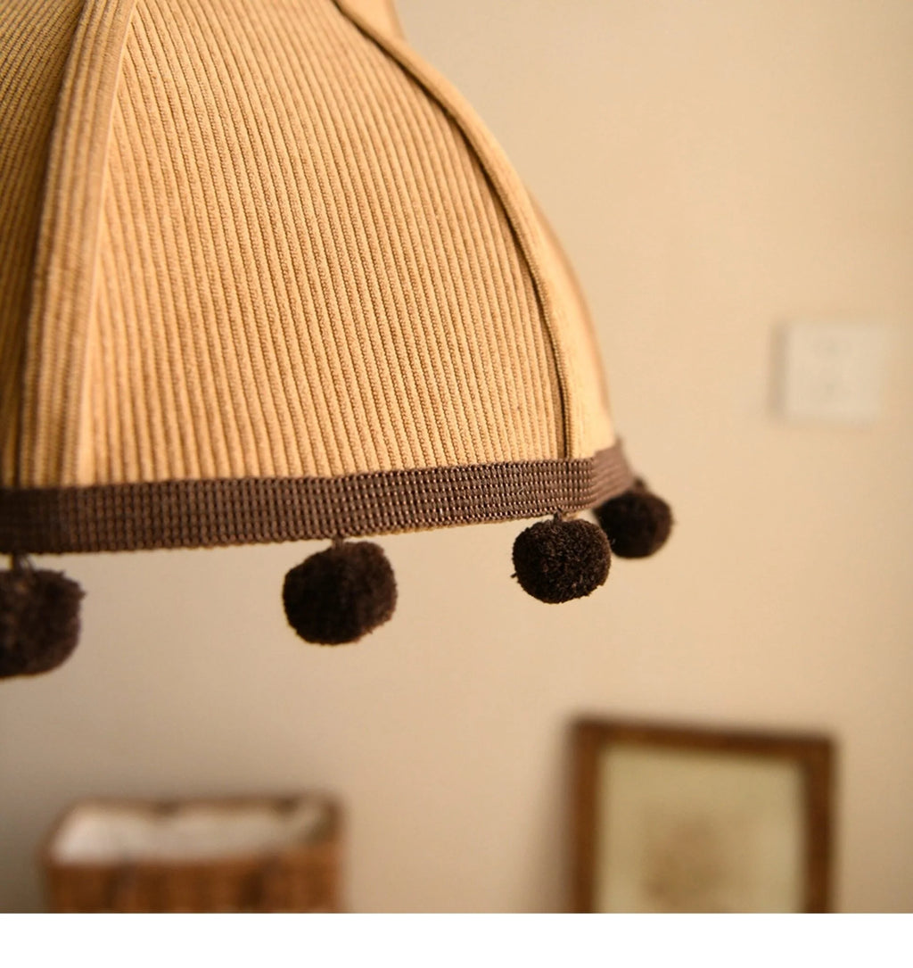 Clover Pom-Pom Trim Pendant Light