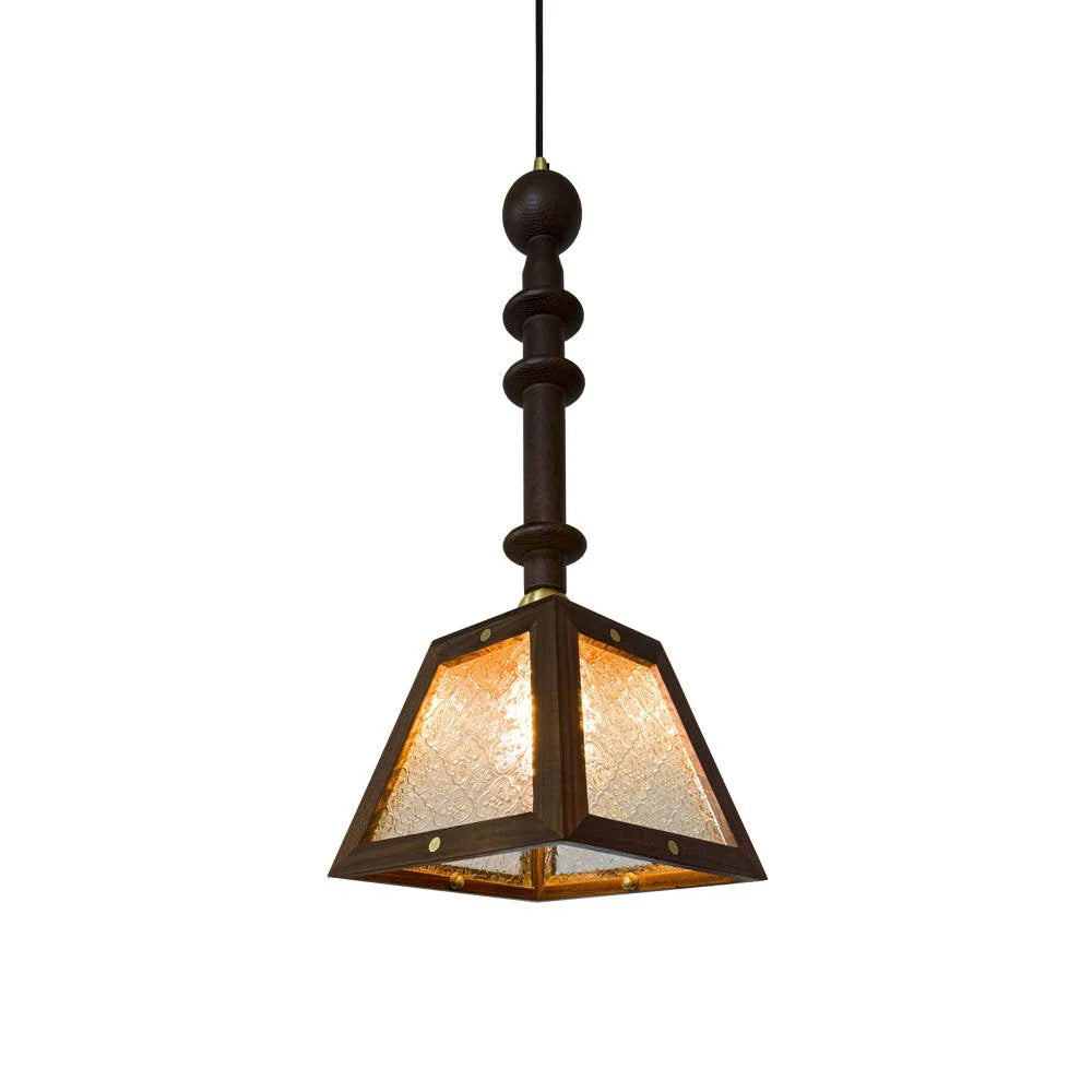 Timber Glass Pendant Light